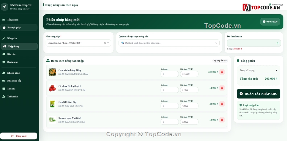 nông sản sạch,Web bán nông sản,bán nông sản